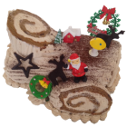 Xmas Mocha Log cake