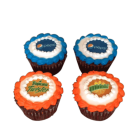 Cupcake with logos